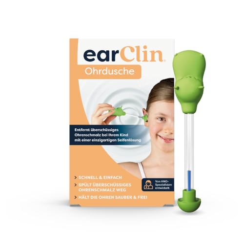 earClin Ohrdusche für Kinder | Ohrenreiniger | Ohrenschmalz Entferner für Kinder | Regelmäßige Ohrhygiene