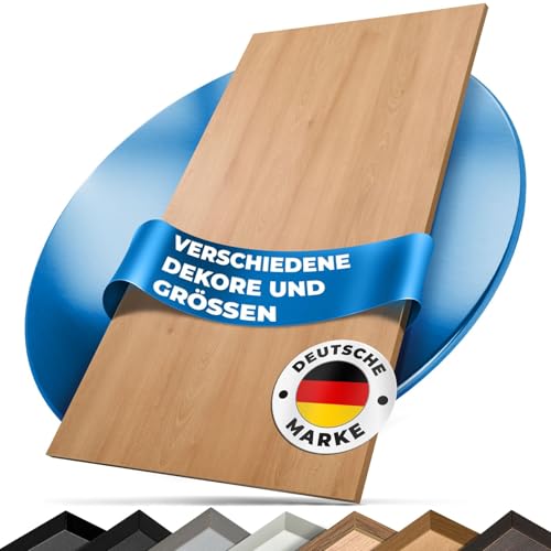 Tischplatte 120x80 | Arbeitsplatte, Küchenarbeitsplatte, Schreibtischplatte aus Holz | Hochwertige Holzplatte für Büro oder als Esstischplatte, Küchenplatte | Holzplatten (Buche)