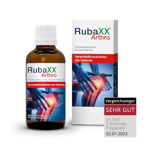 RubaXX Arthro - Natürliches Arzneimittel speziell bei Arthrose - Kniearthrose, Hüftarthrose, Fingergelenksarthrose, Handgelenksarthrose 50 ml