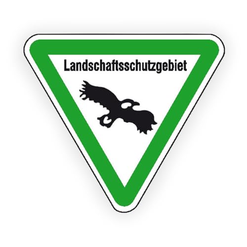 Betriebsausstattung24 Hinweisschild "Landschaftsschutzgebiet" - Seitenlänge 50,0 cm - Aluminium, geprägt - Für Wald- und Freizeitanlagen