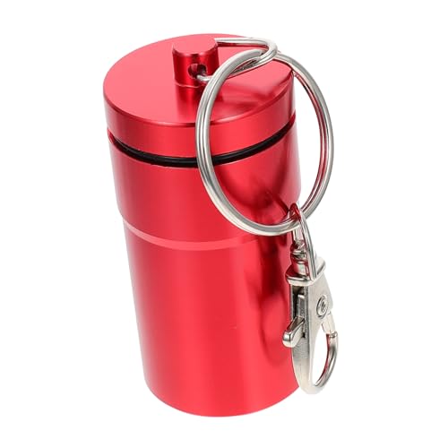 CLISPEED 1 Stück Schachtel Vogeltrainingsglas Glocke Becher-vogelhäuschenfenster Erdnuss Fensterversorger Für Futternapf Für Hamster Vogelkäfig Fänger Futterspender Rot Aluminiumlegierung