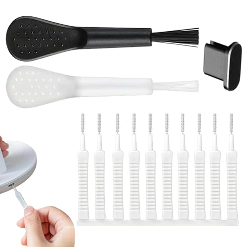 Kopfhörerbuchsen-Reinigungsset – Reinigungsset für Telefon-Lautsprecher | 13-teiliges Anti-Rutsch-Ladeanschluss-Reinigungsbürste | Handy-Reinigungsset mit USB-Port-Bürsten-Set | Anti-Staub-Stecker