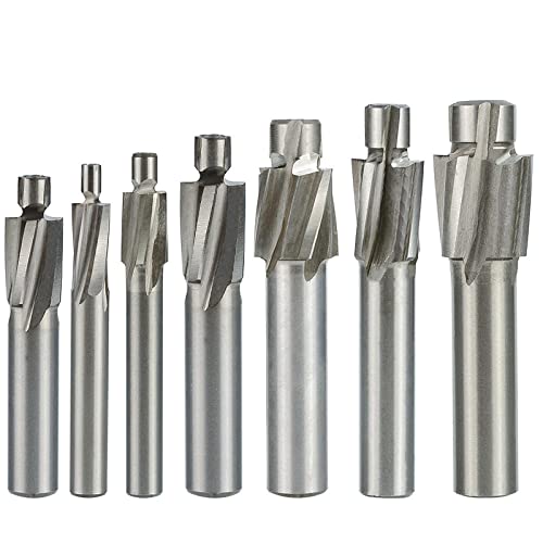 1pc 4 Flöte Senker Schaftfräser M3-M16 Pilot Nutting Tool Fräser Senker Schaftfräser Pilotloch HSS Fräser-M6,2x10x10,4x58