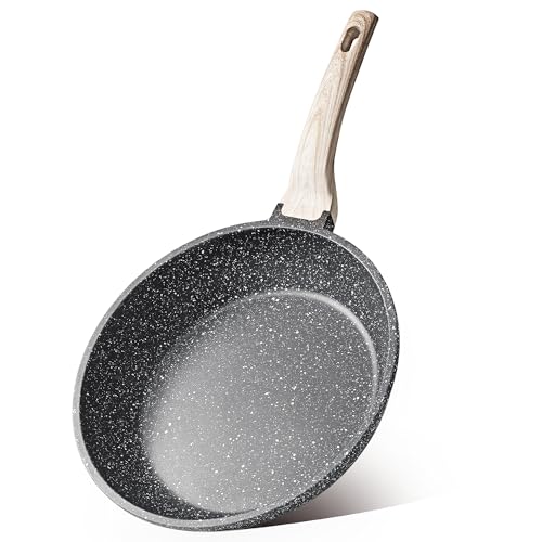 CAROTE Bratpfanne, 20 cm, Antihaftbeschichtung, Granitbeschichtung, Schwarz