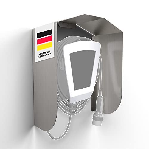 GRAFT Wallbox Wetterschutz | Schutzdach für e-Auto Ladestation | Zubehör für Wallboxen | Regenschutz, UV-Schutz, Sonnenschutz | Überdachung für Ladesäule | Edelstahl Abdeckung wetterfest