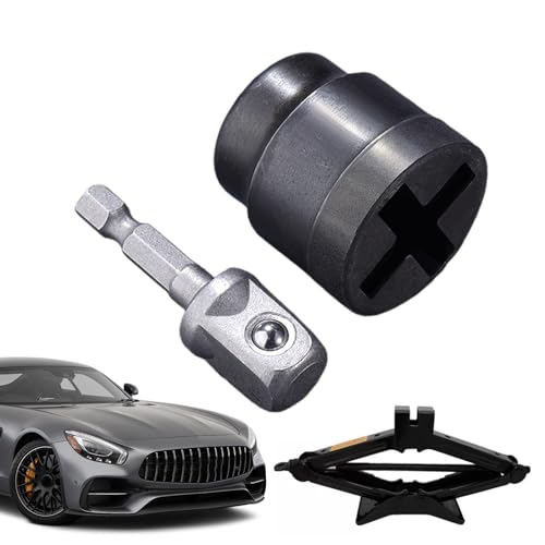 Scherenwagenheber Adapter, Hochleistungs Bohrgerät Aufsatz, Scherenwagenheber Stabilisator Steckhülse, Wohnmobil Wagenheber Adapter, Auto Reparatur Zubehör Für Werkstatt Garage Wohnmobil