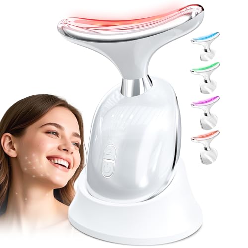 Yeerain Gesichtsmassagegerät Gegen Falten, EMS Gesichtsmassage Massagegerät mit 4 Modi, 45℃ Hautstraffung Face Lifting Gerät Beauty Massager für Damen Herren
