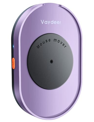 VAYDEER Undetektierbarer Maus Jiggler mit Netzadapter und ON/Off-Schalter Mouse Mover Simulator, Treiberfreie Mausbewegung, Simulation für Computer-Erwachen