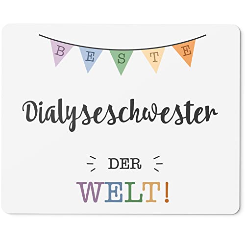 JUNIWORDS Mauspad Mousepad, Beste Dialyseschwester der Welt (5695296)