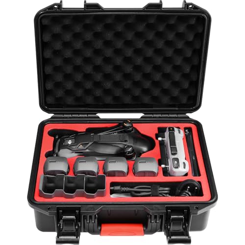 FPVtosky Mavic 4 Pro Koffer，wasserdichte Case für DJI Mavic 4 Pro Drohne, Tragbarer Tasche für DJI Mavic 4 Pro Fly More Combo/ 512GB Creator Combo/Akkus, Ladestation, Filter Zubehör(Nur Koffer)