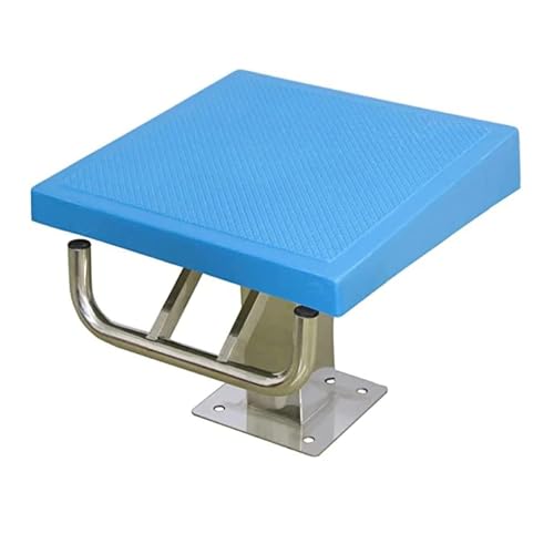 JJENXYYDS Schwimmbad-Sprungplattform,Schwimmbadausrüstung,Pool Sprungbrett Rutschfester Schwimmbad Sprungturm mit Edelstahlsockel für Schwimmbäder Professioneller Wettkampf,A