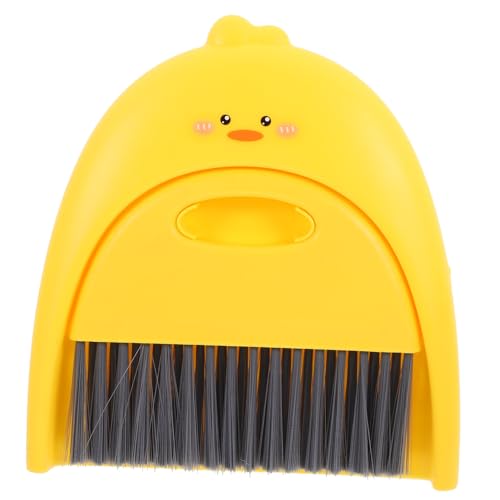 NULYLU 1 Satz Mini Besen und Kehrschaufel Set Kinderfreundliches Reinigungsset für Schreibtisch für Kleine Flächen mit Praktischem Design zum Entfernen von Schmutz und Tierhaaren