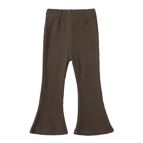 biJerou Baby 74 Junge und einfarbige Schlaghose Leggings Und Oberteil Set Mädchen (Brown, 2-3 Years)