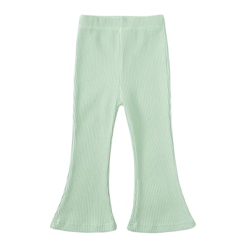 biJerou Baby 74 Junge und einfarbige Schlaghose Leggings Und Oberteil Set Mädchen (Green, 3-4 Years)