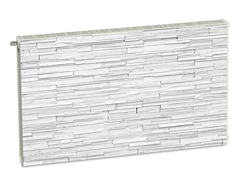 Magnet Heizkörperverkleidung Heizkörperabdeckung Weiss Ziegel 100x60 cm Heizung Abdeckung Verkleidung Magnetische Abdeckmatte Kühlschrank aus Einem Flexiblen Magneten Digitaler Aufdruck
