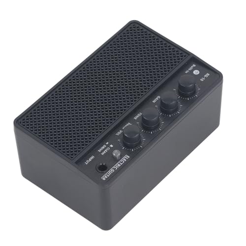 Bonbela E-Gitarren-Verstärker-Set, Mini, Tragbar, Wiederaufladbar, Kunststoff, 10 W, für das Tägliche Üben