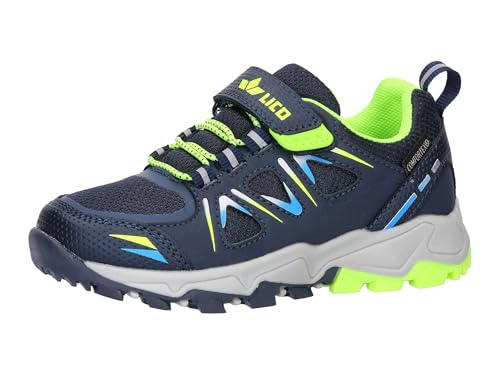 Lico Unisex Kinder Allen Vs Cross-Laufschuhe, Marine Blau Lemon, 26 EU