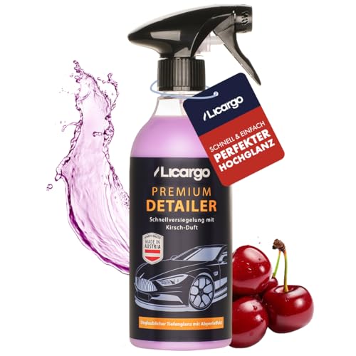 LICARGO® Detailer (500ml) - unglaublicher Glanz & Abperleffekt - schnelle Lackpflege mit Keramikversiegelung - Quick Auto als Sprühversiegelung & Lackreiniger, Schnellversiegelung
