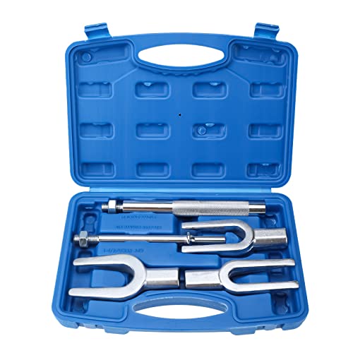 BOOMSTART 5 tlg Trenngabel Kugelgelenk Set, KFZ Spurstangenkopf Abzieher Satz, Kugelgelenk Ausdrücker Trenngabel Set, 17 23 28mm, Manuell oder Pneumatisch