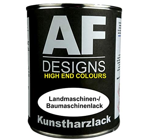 1 Liter Kunstharzlack kompatibel mit AUFBAUTEN WEISS LKW NFZ Lack Landmaschine seidenmatt