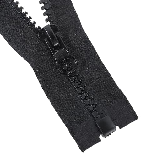 2 Stück Trennende Jacke Reißverschlüsse Kunststoff Reißverschluss Schwarz Mäntel Reißverschluss 40CM Universal Zipper für DIY Nähwerkzeug Kleidungsstück Taschen