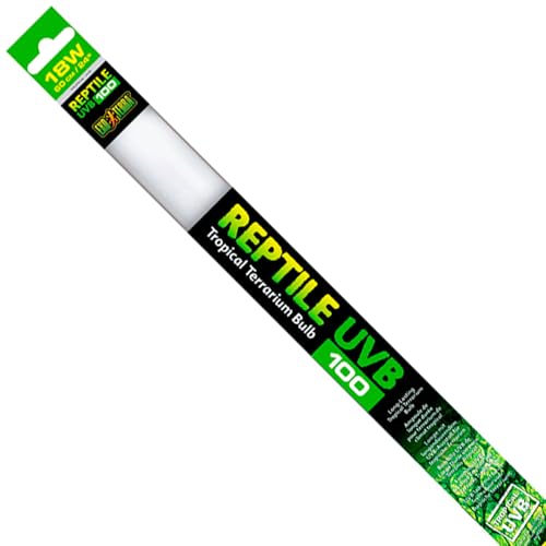 Exo Terra Reptile UVB 100, ideal für alle tropischen und subtropischen Reptilien, Leuchtstoffröhre T8, 18W, 60cm