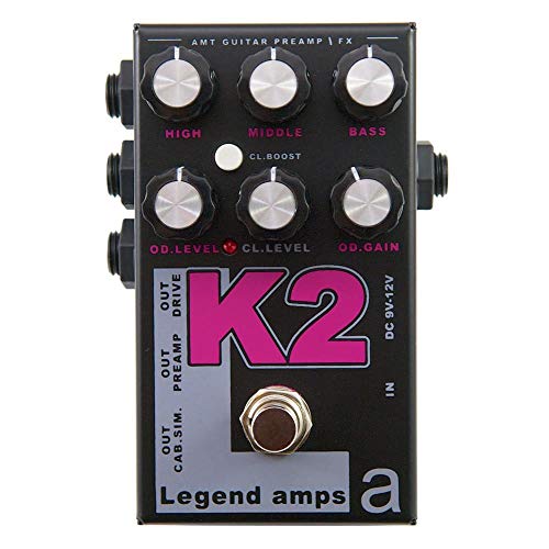 AMT K2-2-Kanal JFET Gitarrenvorverstärker/Verzerrung mit Cab.Sim (Krank Emulate)