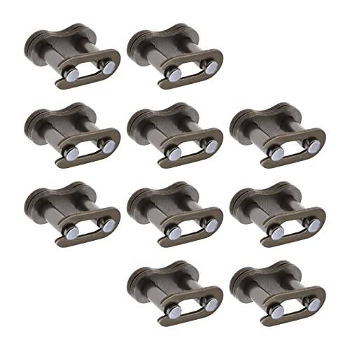 Be In Your Mind 10 STÜCKE 25 H Kette Master Link Kette Verbindungsglied Fahrradkette Master Link aus Stahl Hochfeste Steckverbinder Rollenkette Motorrad Kettenglieder