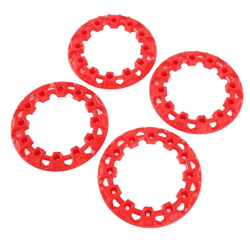 Go Kart Wheel Hub -Trimm, ATV, Kart -Radverkleidung, 6 -Zoll -Hub -Hub -Deckungsschutz für Reifenschutz, Stilvolle Dekoration mit Einfacher DIY -Installation (Rot)