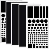 Lichtdimmerfolie Selbstklebend, 5 Blatt LED Abdeckung, Verdunkelungsfolie, Blackout Edition, Dimmen, Aufkleber Elektronische Geräte für Zuhause, Büro, Beleuchtung, Lichtwecker