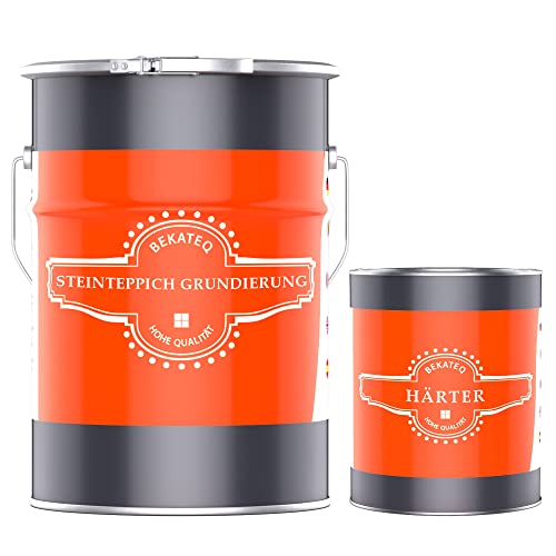 BEKATEQ 2K Epoxidharz Steinteppich Grundierung, 1,5kg farblos I Untergrundvorbereitung für Natursteinteppich, Beton, Estrich, Fliesen & Stahl I für innen & außen I chemikalienbeständig BK-620EP