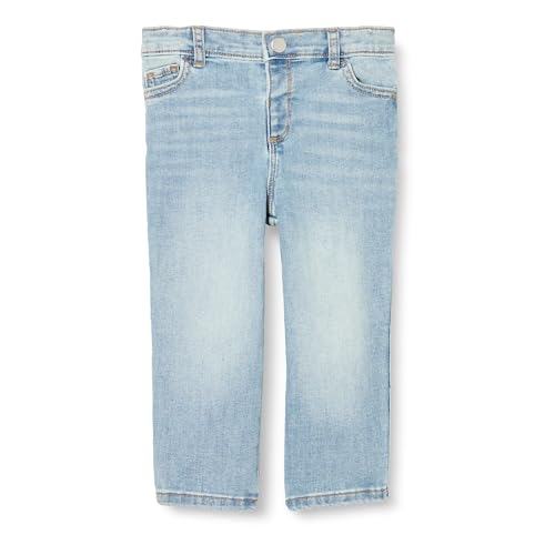 Amazon Essentials x Sofia Grainge Jungen Gerade geschnittene Jeans, Helles Ausgewaschenes Indigo, 2 Jahre