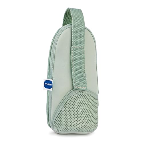 MAM Thermal Bag mit Isolierschicht, Thermotasche hält Flüssigkeiten warm und kalt, Isoliertasche für viele handelsübliche Babyflaschen, grün