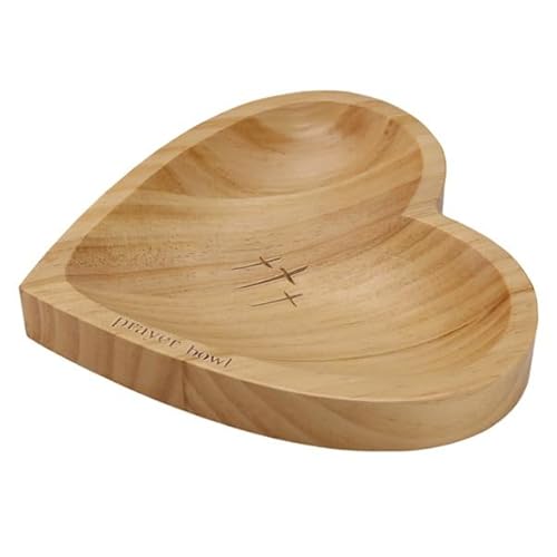 Exogio Gebetsschale, Gebetsschale Aus, Christliche Geschenke für Frauen, Prayer Bowl, Herzförmig Gebetsteigschale Aus, Herzförmige Dekoschale