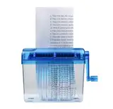 Manueller Aktenvernichter – Tragbare Papiermühle, Aktenvernichter für Dokumente | Manueller Miniatur-Aktenvernichter mit Eimer, leiser Aktenvernichter, Papierschneidewerkzeug für Heimbüros