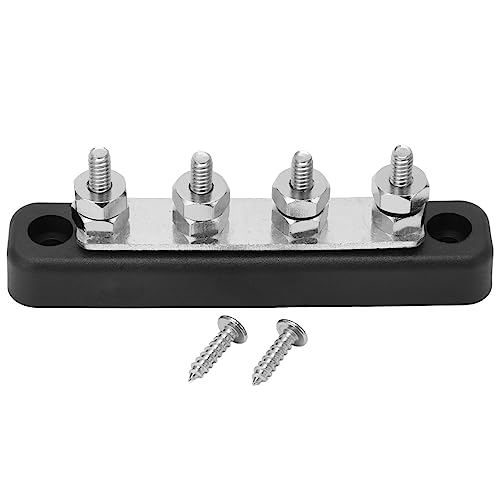 Stromverteilerblock mit 4 Bolzen und plattierter Kupfersammelschiene für elektrische Systeme in der Automobil- und Schifffahrtsbranche mit einer Nennleistung von 150 A DC und 48 V