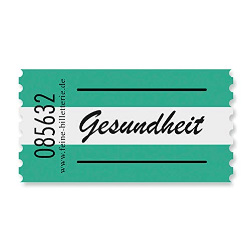 corpus delicti :: Gesundheit – 100 Stück Wertmarken fürs Leben von der Rolle – EIN Bon für alle Fälle
