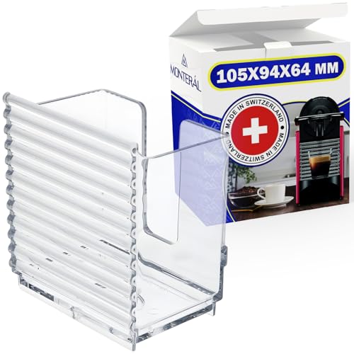 Kapselbehälter Kapsel Kaffeemaschine Hat den Originalcode MS-0062592 für Nespresso Pixie für Krups - MADE IN SWITZERLAND - Garantie 10 Jahre - MONTERAL