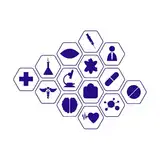 Gravuraufkleber mit Logo Gesundheitsklinik Krankenhaus Apotheke 36x49,6cm fällt nicht ab S Dunkelblau