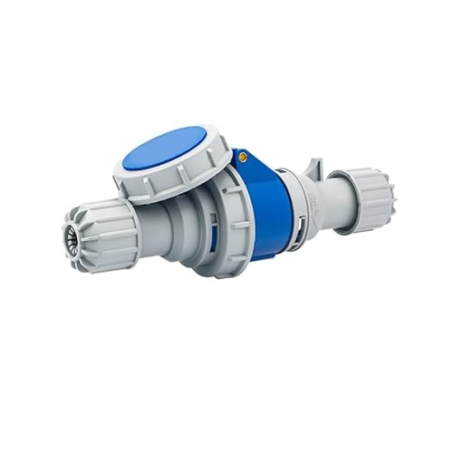 ZXFYXFFV 1 Satz wasserdichte Industriesteckdose IEC60309 3-polig 32 A 200 V-250 V 2P+E 6H IP67 Wasserdichter Steckverbinder Stromanschluss Industriesteckdosensatz for Luftfahrt und Industrie