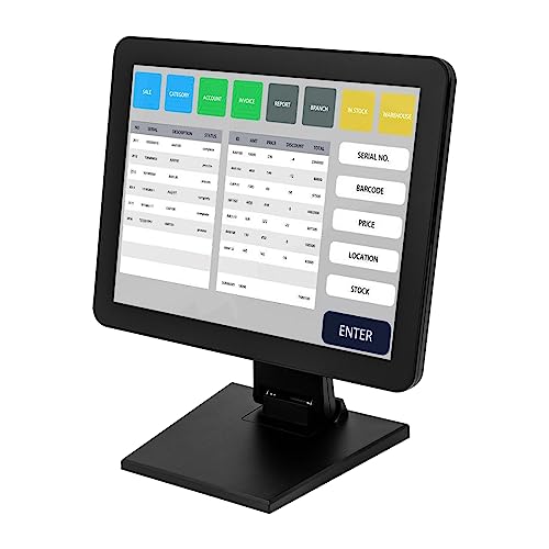 Elektronische Registrierkasse mit 15-Zoll-Touchscreen, Catering, Einzelhandel, POS-System mit einstellbarem Auf- und Abwärtswinkel für Einkaufszentren und Restaurants