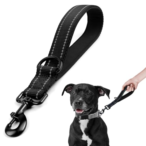 Mezrkuwr Starke Kurze Hundeleine, robuste Verkehrsleine für Hunde, Leine zur Kontrolle des Hundetrainings, reflektierende Leinen für mittelgroße und große Hunde