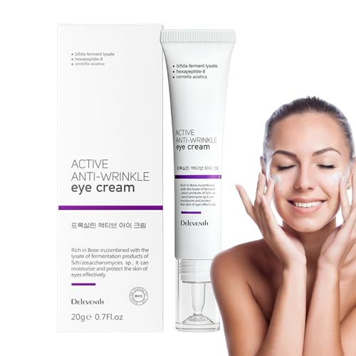 Moisturizing Eye Cream, 20 g Firming Skin Care, Long-Lasting Moisturizer, Fast Absorbing Daily Face Brightener, for Home, Travel, Busy Morning Routine Men Women