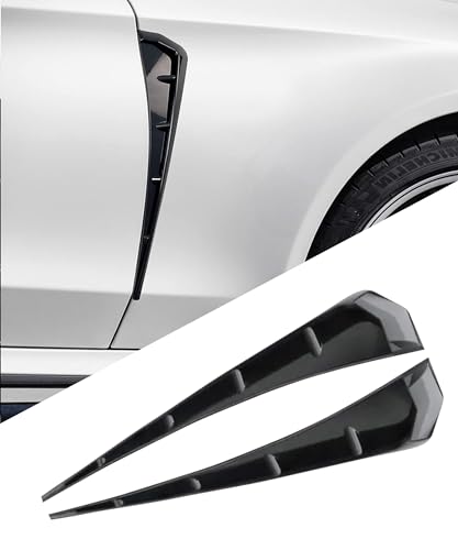 Flaconi 2PCS Auto-Kotflügel Seitenschlitze,auto tuning,auto aufkleber seite,Kotflügel Dekorative Aufkleber Trim,Spoiler Körper Dekoration Abdeckung (Schwarz)