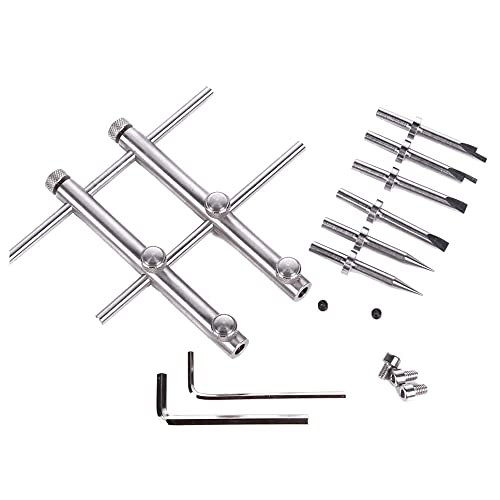 Cpolebev Reparatur Werkzeug Set zum ÖFfnen Von Kamera Objektiven 10-100 Mm Objektiv Reparatur Set mit 3 Spitzen 6 Schrauben 2 Sechskant SchlüSsel für DSLR Kamera