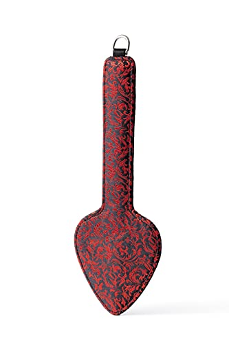 Paddel Erotische Stimulation Peitsche Flogger in Herzform Spitzenpeitsche für erotische Spiele sexy (rot, schwarz)