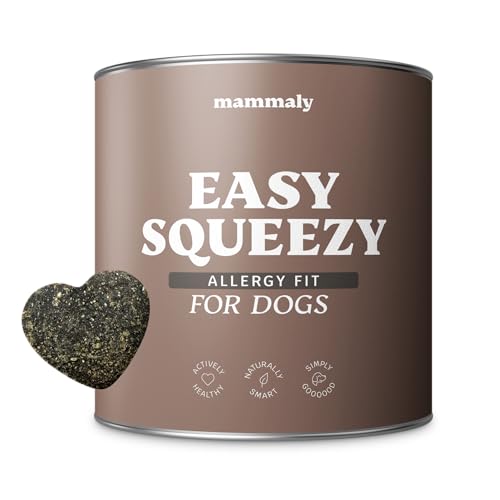 9 in 1 Analdrüsen Leckerli für Hunde mit Ballaststoffen - Easy Squeezy 110 Snacks (325g) von mammaly - gegen verstopfte Analdrüse - für festen KOT und natürliche Analdrüsenentleerung für deinen Hund