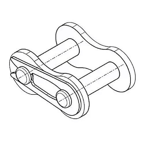 Generic 08 B-1 mit Feder - Rollenkette, Stahl, Einfach, E, DIN 8187 / ISO 613