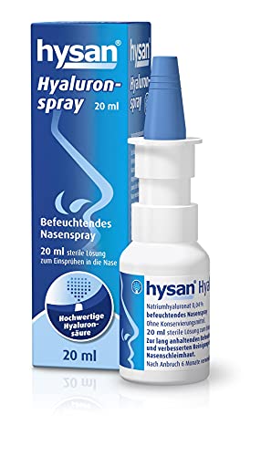 hysan Hyaluronspray - befeuchtendes Nasenspray mit Hyaluronsäure, 20ml