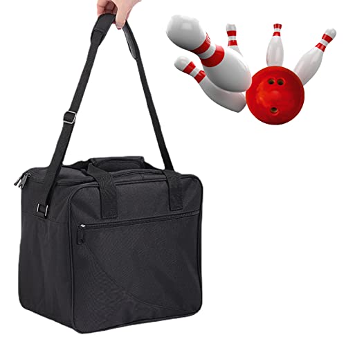 Aufbewahrungstasche Balling Bag, Balltasche aus wasserdichtem Stoff mit Schulterriemen, Bewahren Sie Ihre gesamte Bowlingausrüstung auf, einschließlich 1 10-Pin-Bowlingkugel, Schuhe (bis Größe Fulenyi